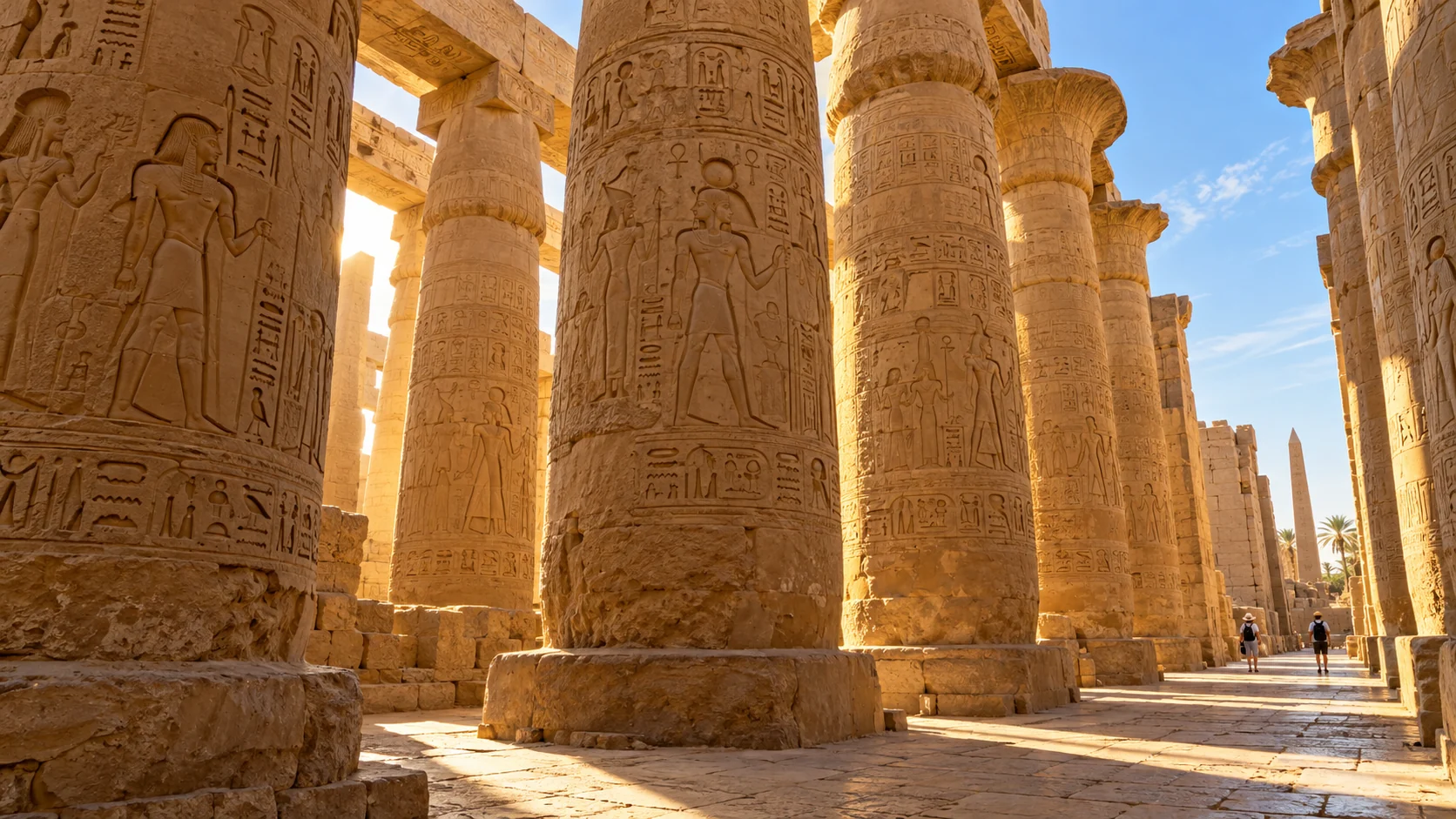 Säulenhalle des Karnak-Tempels in Luxor